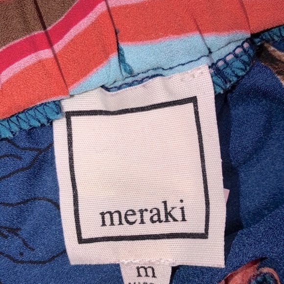 Meraki blue floral shorts size medium - Picture 4 of 5